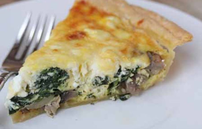 Spinach-Mushroom Quiche