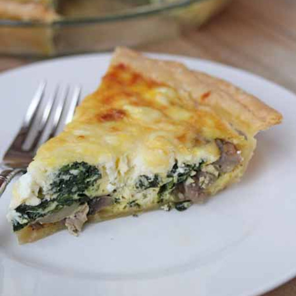 Spinach-Mushroom Quiche