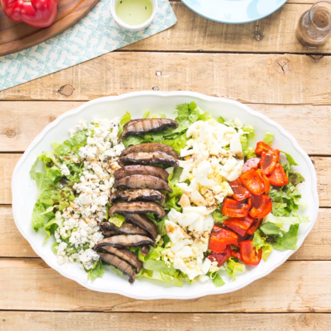 Grilled Mushroom Cobb Salad
