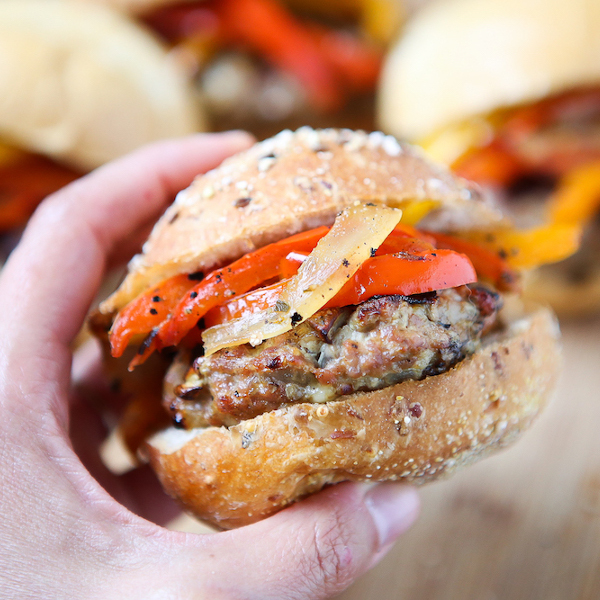 Italian Turkey Sausage Sliders