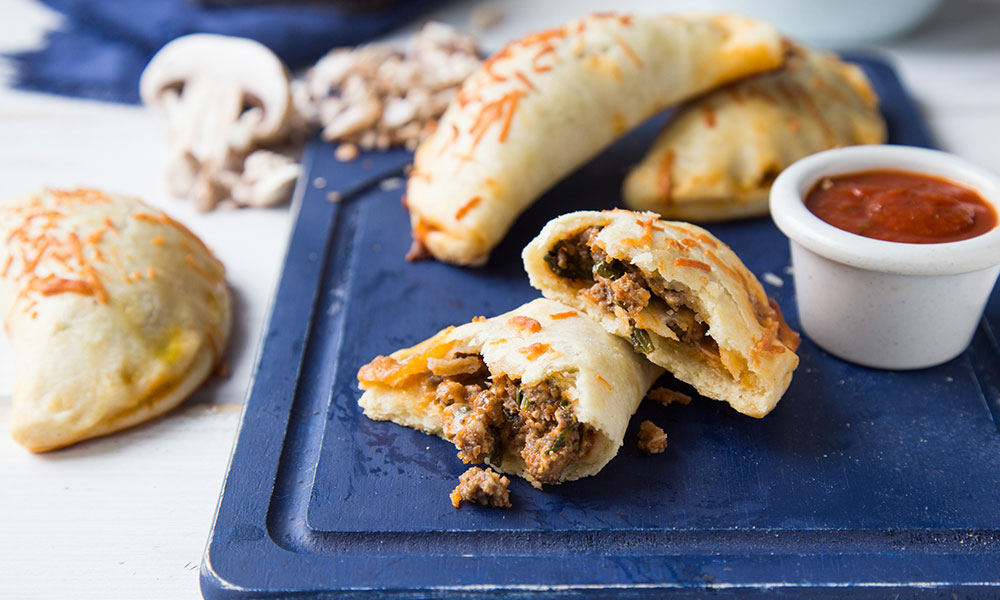 Mushroom Chicken Parmesan Hand Pies