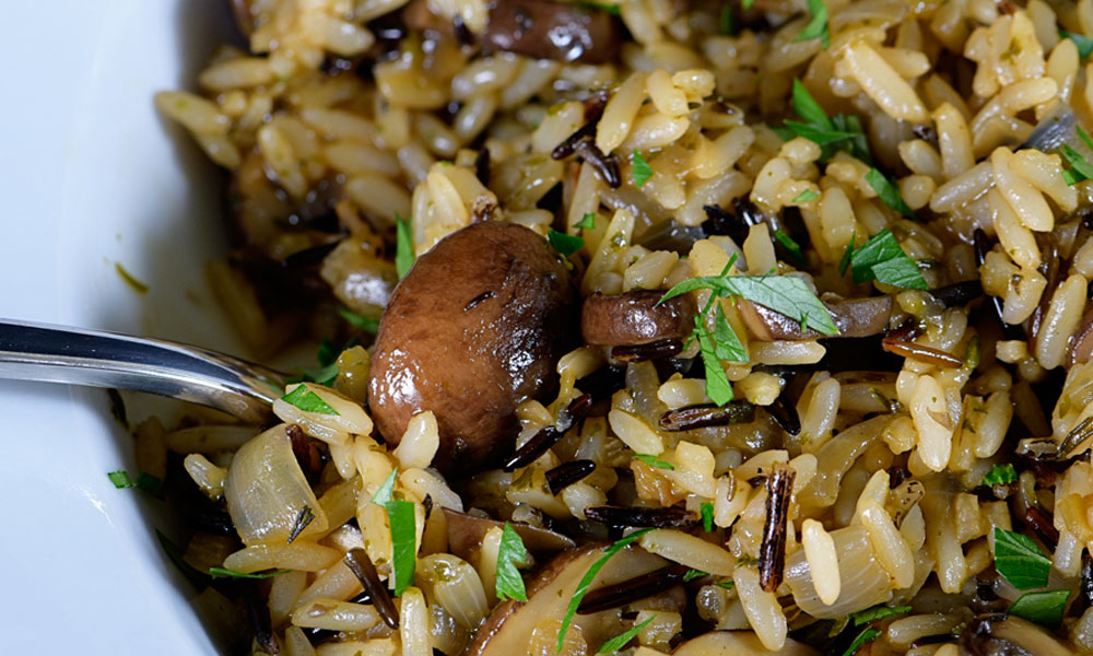 Mushrooms with Long Grain and Wild Rice