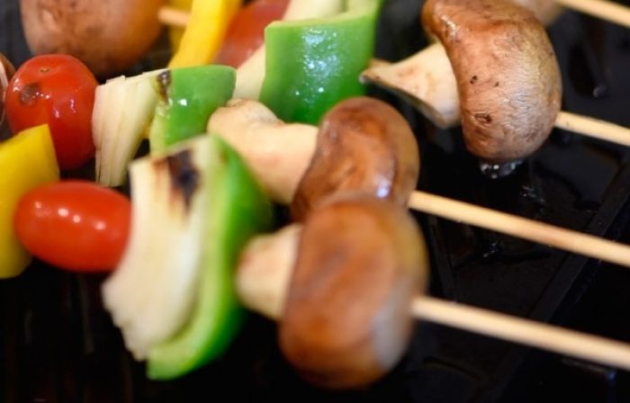 Grilled Mushroom Kebabs