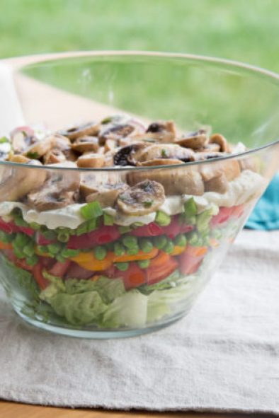 Marinated Mushroom 7-Layer Salad