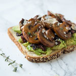 mushrooms on toast