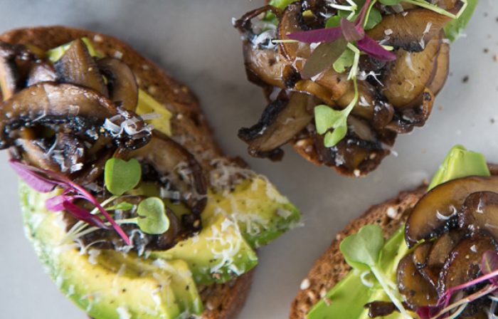 Mushroom Avocado Toast