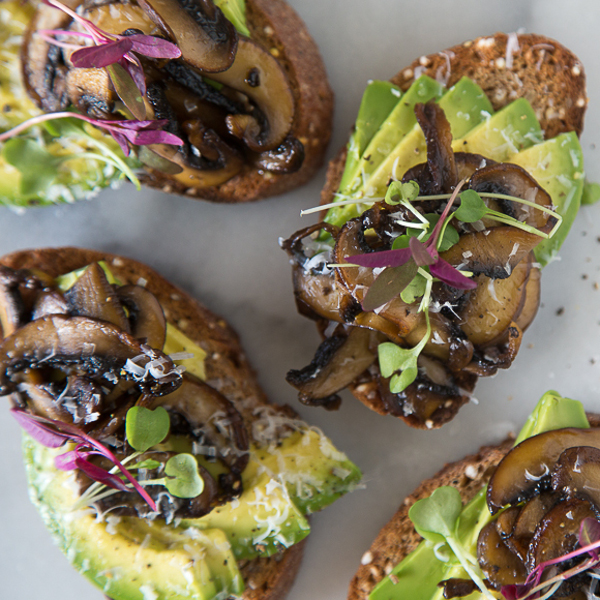 Mushroom Avocado Toast