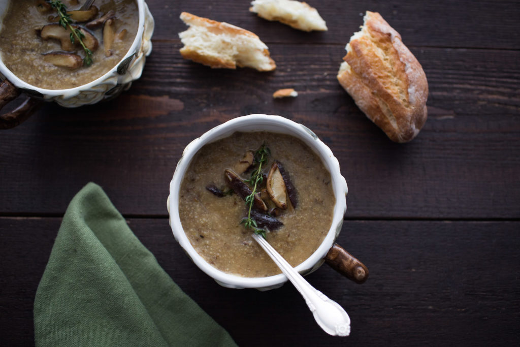 Creamy Mushroom Parsnip Soup 