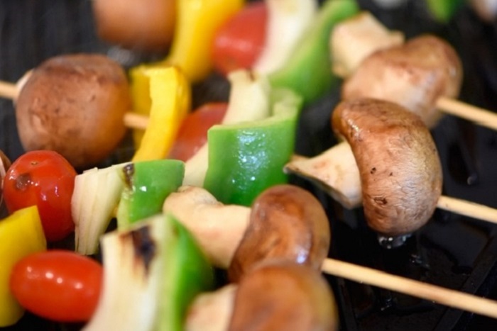 Grilled Mushroom Kabobs