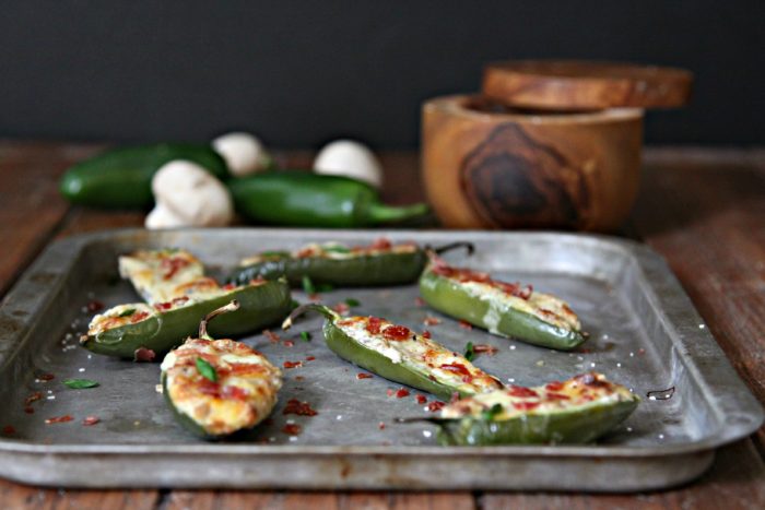 Mushroom Cheese Stuffed Jalapenos