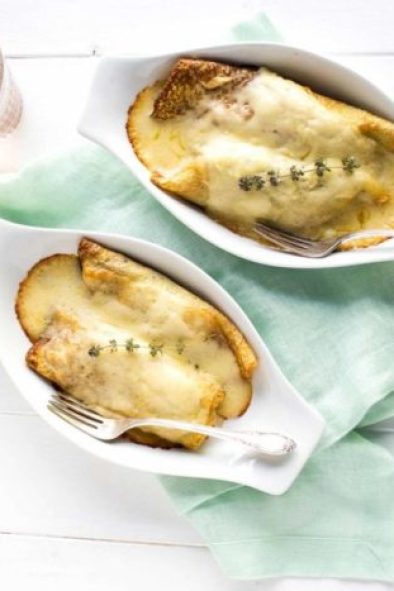 Mushroom Crepes with Gruyere Béchamel Sauce