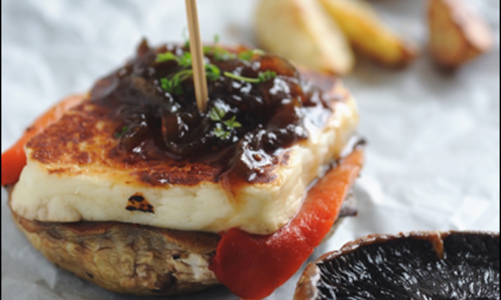 Mushroom Haloumi Burgers