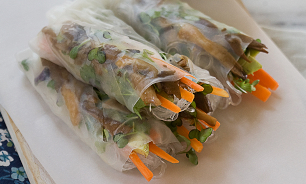 Mushroom Spring Rolls