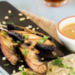 Portabella Satay with Spicy Peanut Sauce