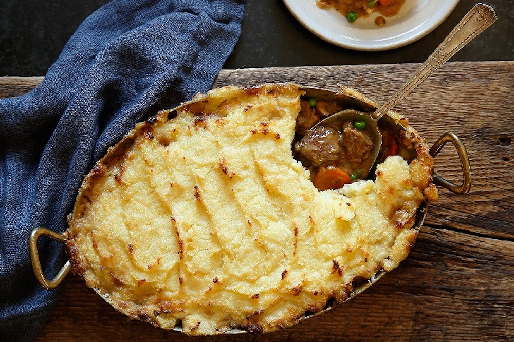 Shepherd’s Pie with Mushrooms, Stout, Potatoes