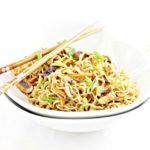 Vegetable Noodle Bowl with Mushrooms
