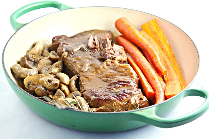 Pot Roast with Balsamic Mushroom Gravy