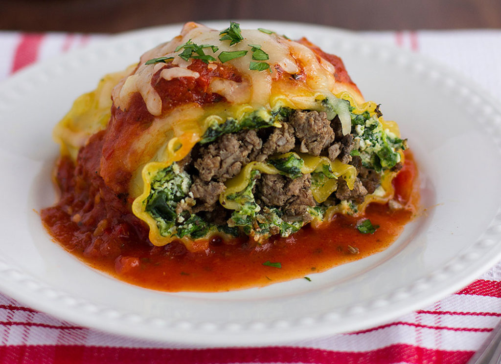 Blended Lasagna Roll Ups