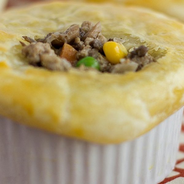Individual Blended Chicken Pot Pies