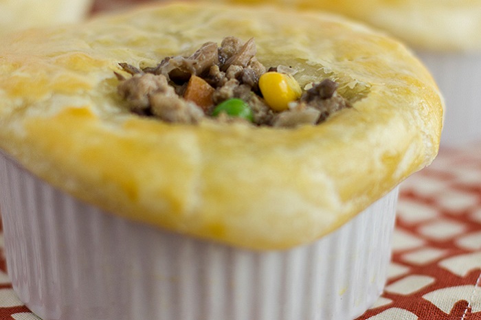 Individual Blended Chicken Pot Pies