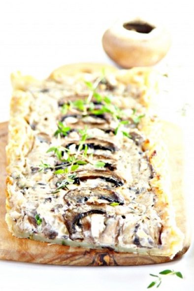 Cheesy Mushroom Tart