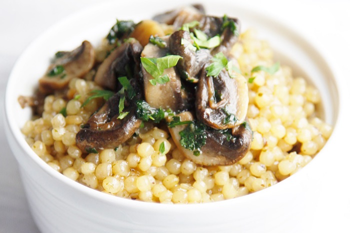 Couscous with Mushrooms and Herbs