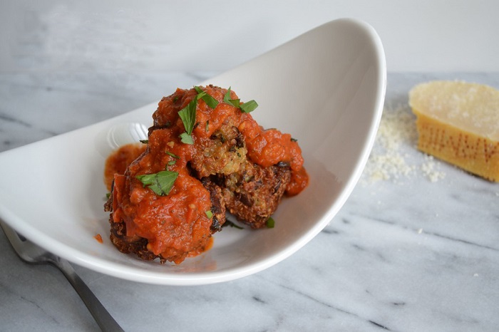 Eggplant and Shiitake "Meatballs"