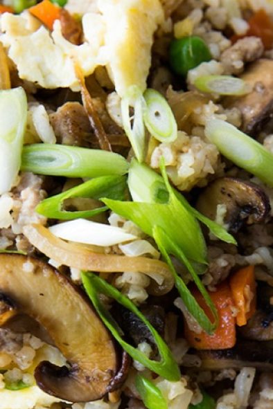 Pork Mushroom Fried Rice