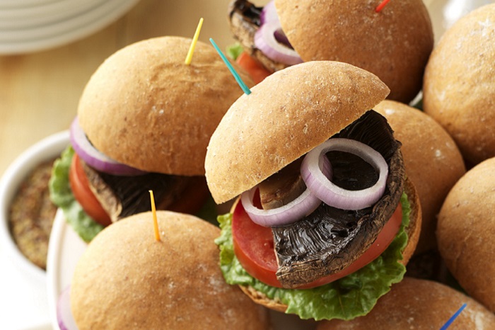 Mini Mushroom Burgers