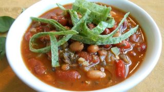Mushroom, Bean and Roasted Pepper Chili