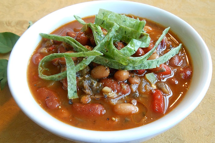 Mushroom, Bean and Roasted Pepper Chili