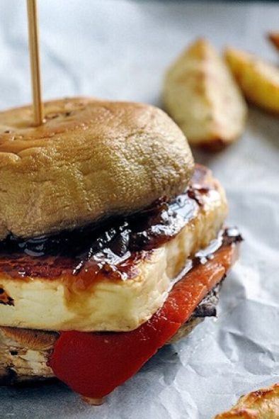 Mushroom-Haloumi-Burger