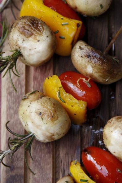 Mushroom Skewers