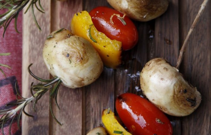 Mushroom Skewers