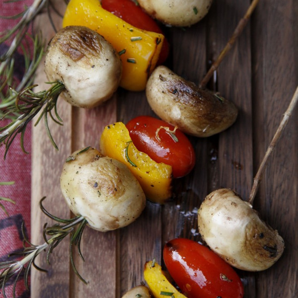 Mushroom Skewers
