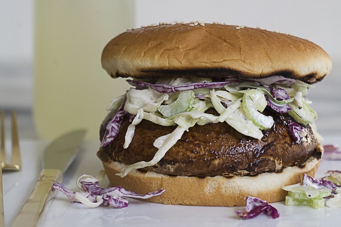 Portabella Mushroom BBQ Burger