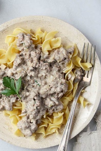 Quick Mushroom Beef Skillet Stroganoff Skillet Supper