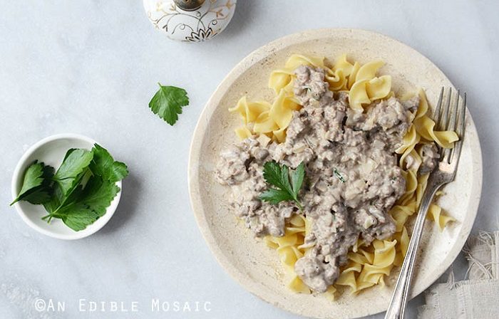 Quick Mushroom Beef Skillet Stroganoff Skillet Supper