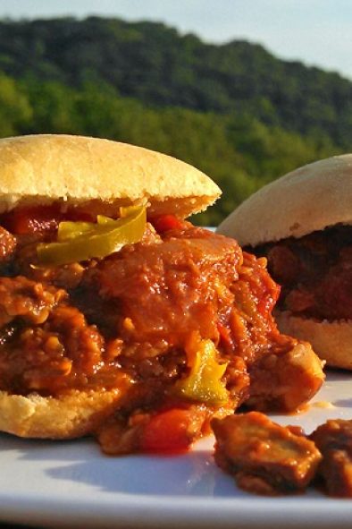 Spicy Sloppy Mushroom Sliders