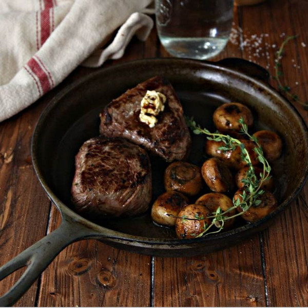 Steak and Mushrooms