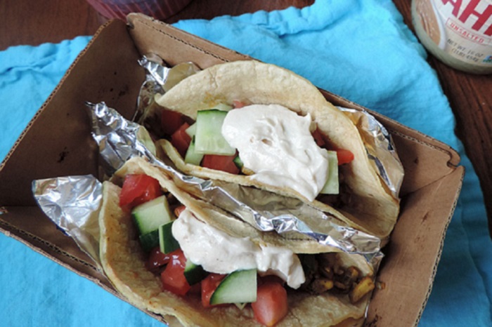 Mediterranean Mushroom Tacos