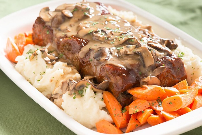 Mushroom Meatloaf With Mushroom Gravy Mushroom Council