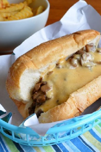 Mushroom "Steak" Sandwich with Whiz