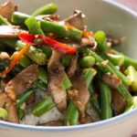 Szechuan Mushroom Stir-Fry with Steamed Rice