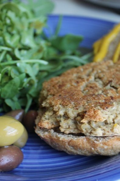 Mushroom Veggie Burger