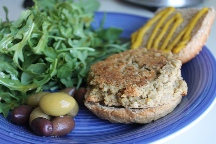 Mushroom Veggie Burger