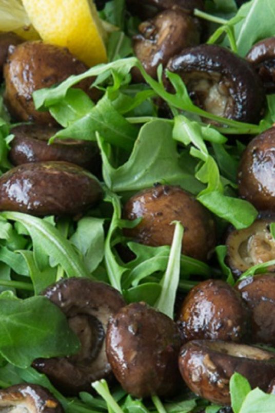 PanRoasted Mushroom Salad Mushroom Recipes