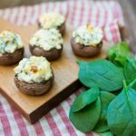 Spinach and Artichoke Dip Stuffed Mushrooms
