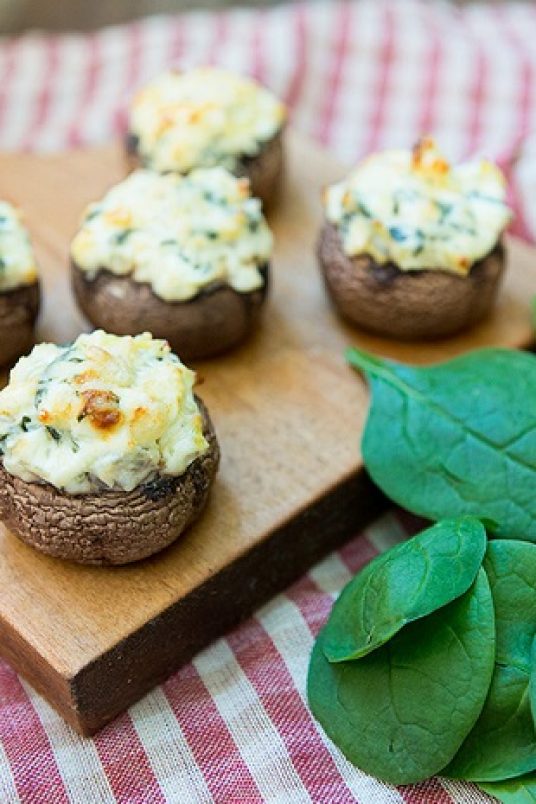 Spinach and Artichoke Dip Stuffed Mushrooms Mushroom Recipes