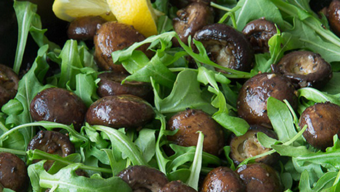 Pan-Roasted Mushroom Salad